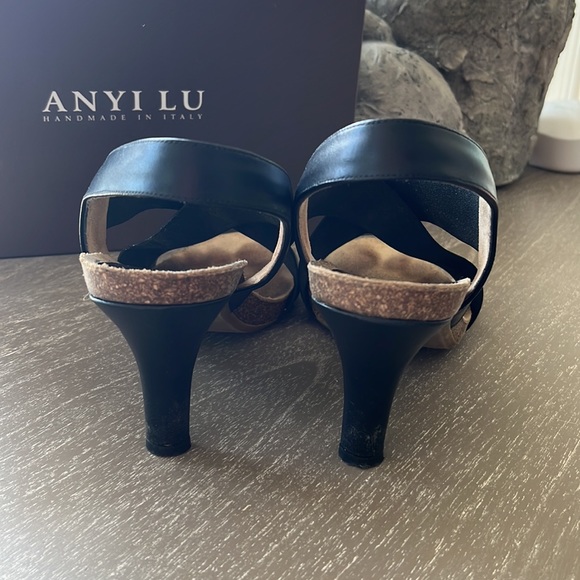 Anyi Lu “Bella” black sandals 41 11 - Picture 3 of 6